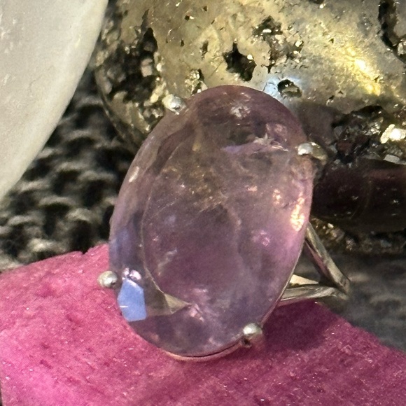 Amethyst citrine stunning sterling silver ring - Picture 5 of 14